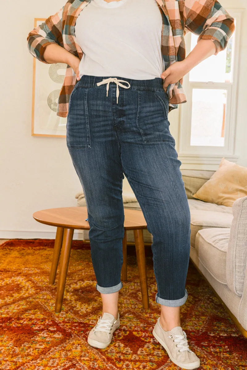 Judy Blue Jeans-Jogginghose zum Anziehen