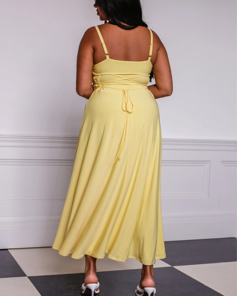 Lulah Drape Maxi Dress with Built-in Bra