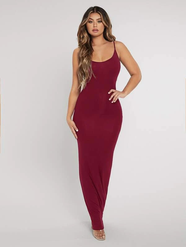 Solides, figurbetontes Cami-Kleid 