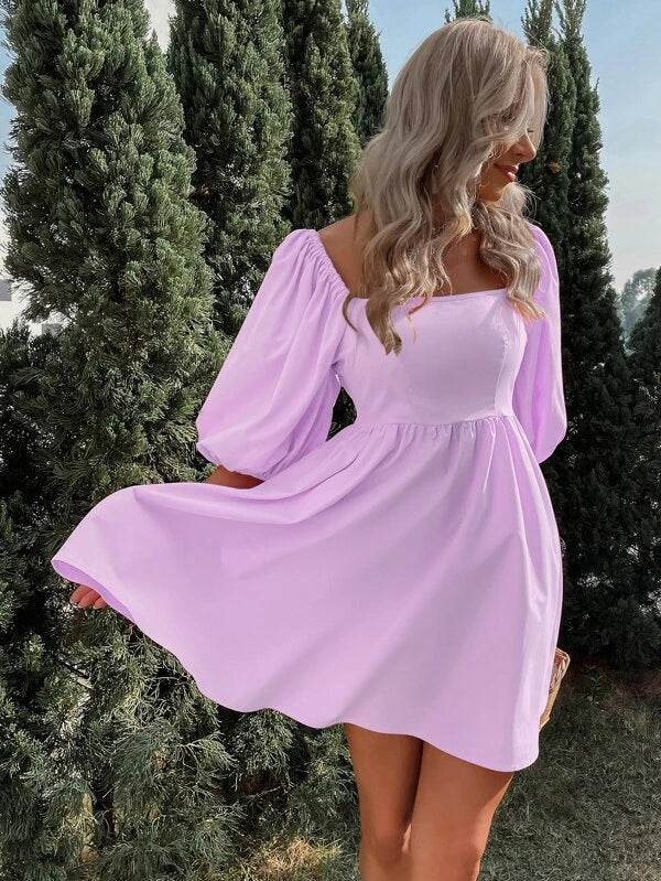 Barbie Elegant Puff Sleeves Dress