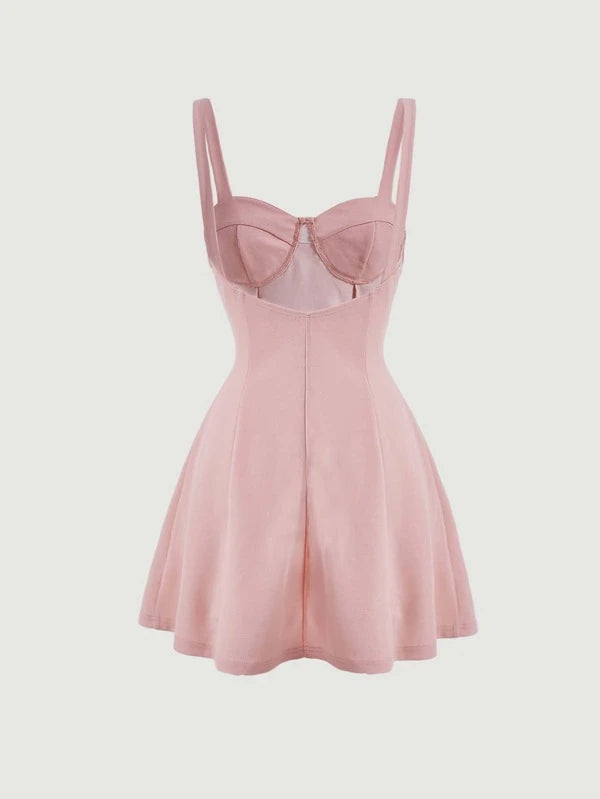Barbie Solid Elegant Cami Dress