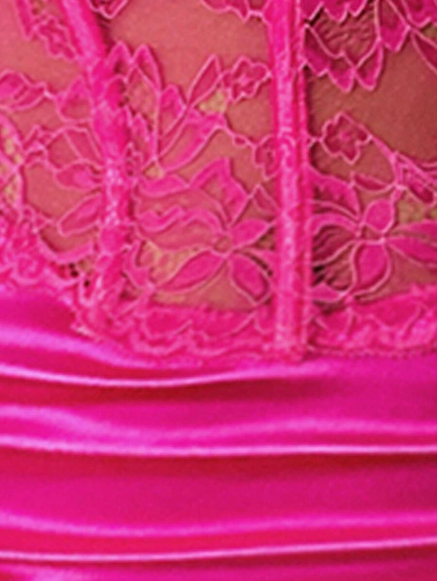 Barbie Contrast Lace Cami Dress
