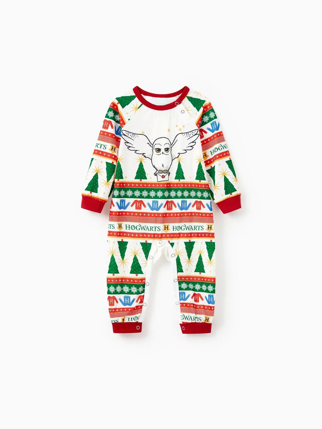 Family Matching Christmas Tree Owl Print Pajama Set