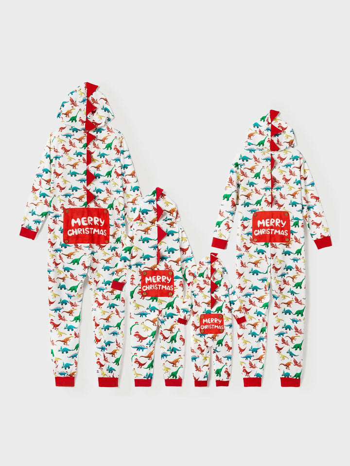 Christmas Family Jumpsuit Set With 3D Hooded Design