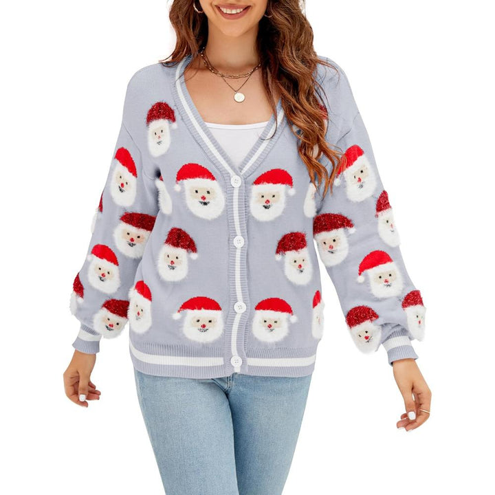 Timeless Button Down Christmas Cardigan With Festive Flair