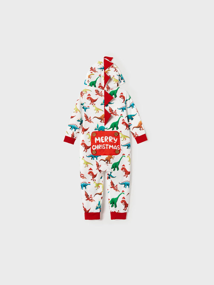 Christmas Family Jumpsuit Set With 3D Hooded Design