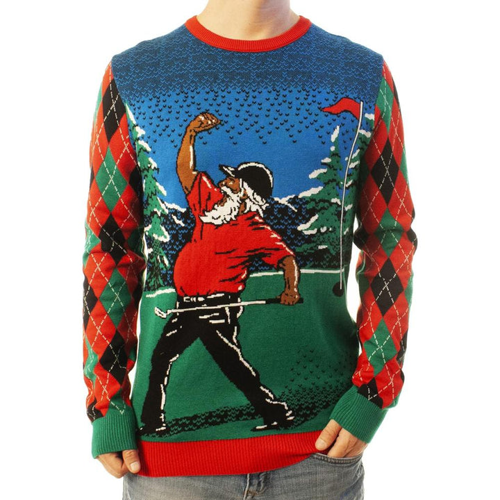 Vibrant Festive Anime Inspired Knitted Holiday Sweater