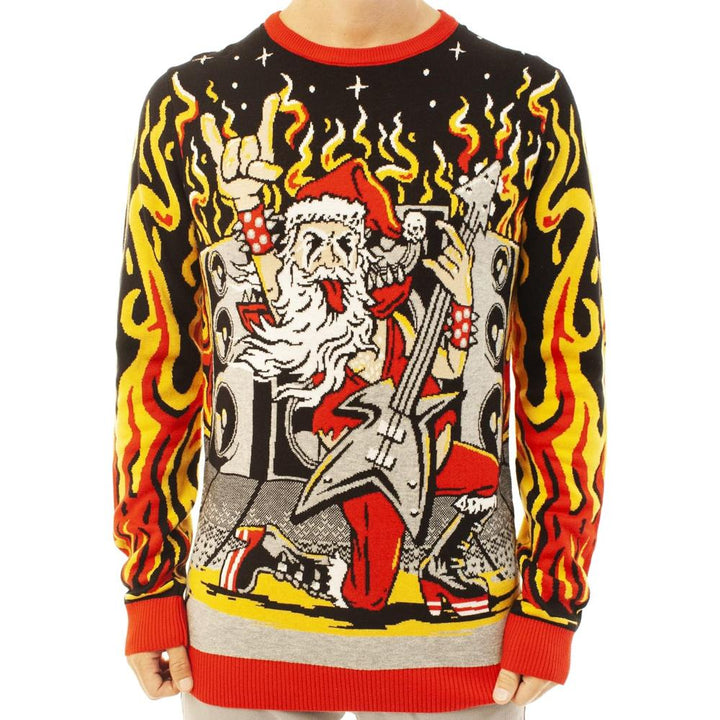 Vibrant Festive Anime Inspired Knitted Holiday Sweater