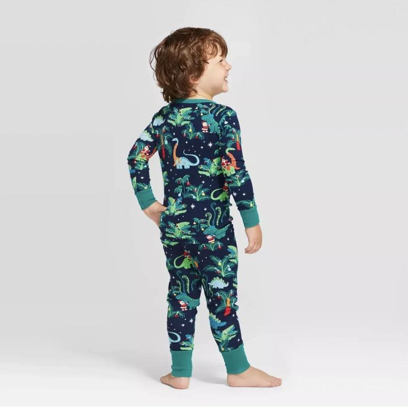 Family Jumpsuit Set With Dinosaur Print