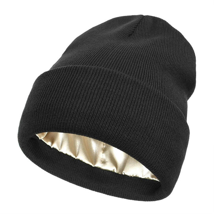 Insulated Knit Hat With Satin Lining