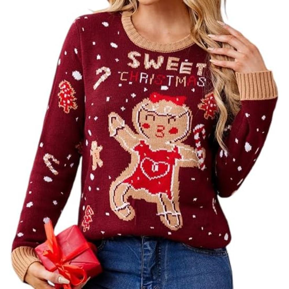 Knitted Sweater For Festive Holiday Parties