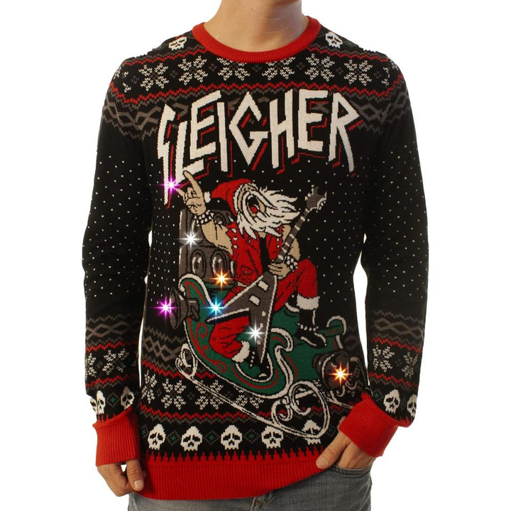 Vibrant Festive Anime Inspired Knitted Holiday Sweater