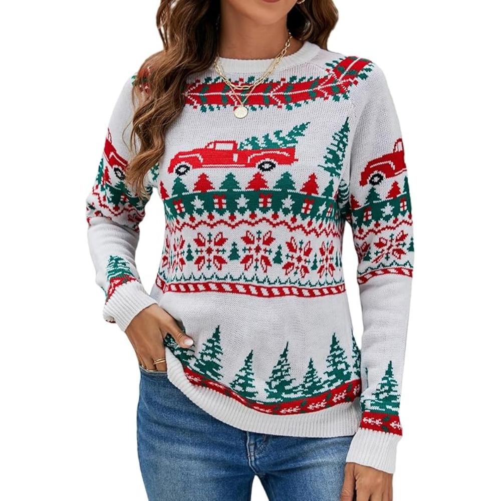 Knitted Sweater For Festive Holiday Parties