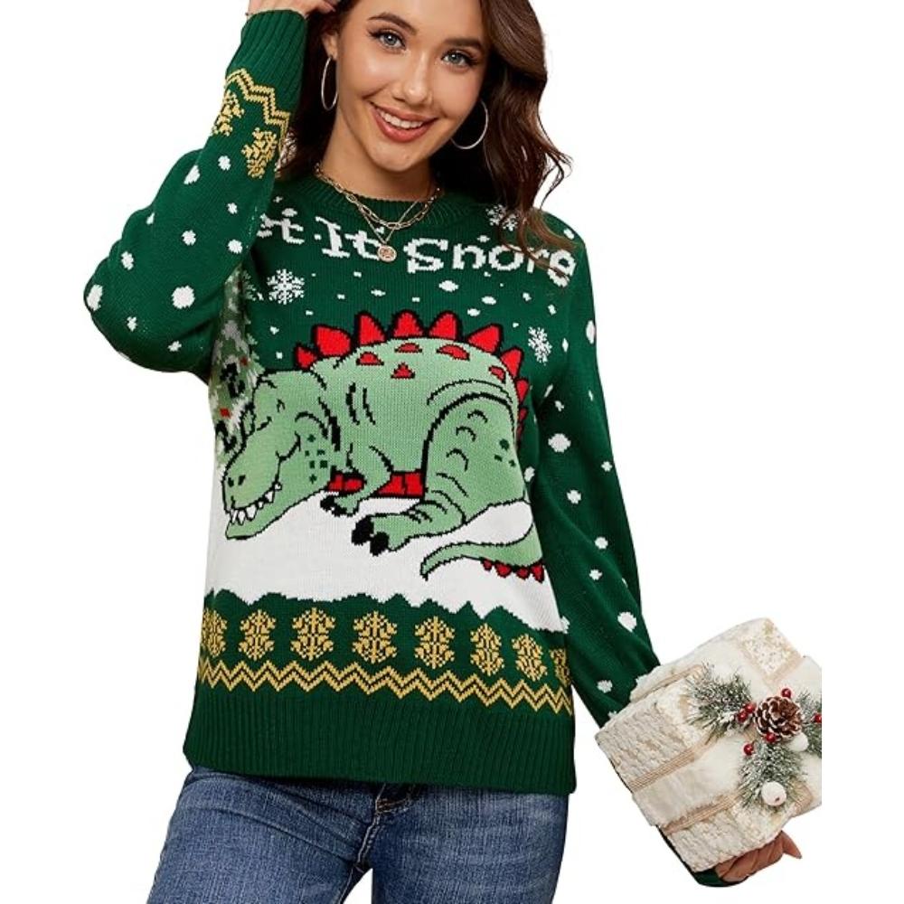 Knitted Sweater For Festive Holiday Parties