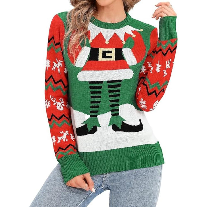 Knitted Sweater For Festive Holiday Parties