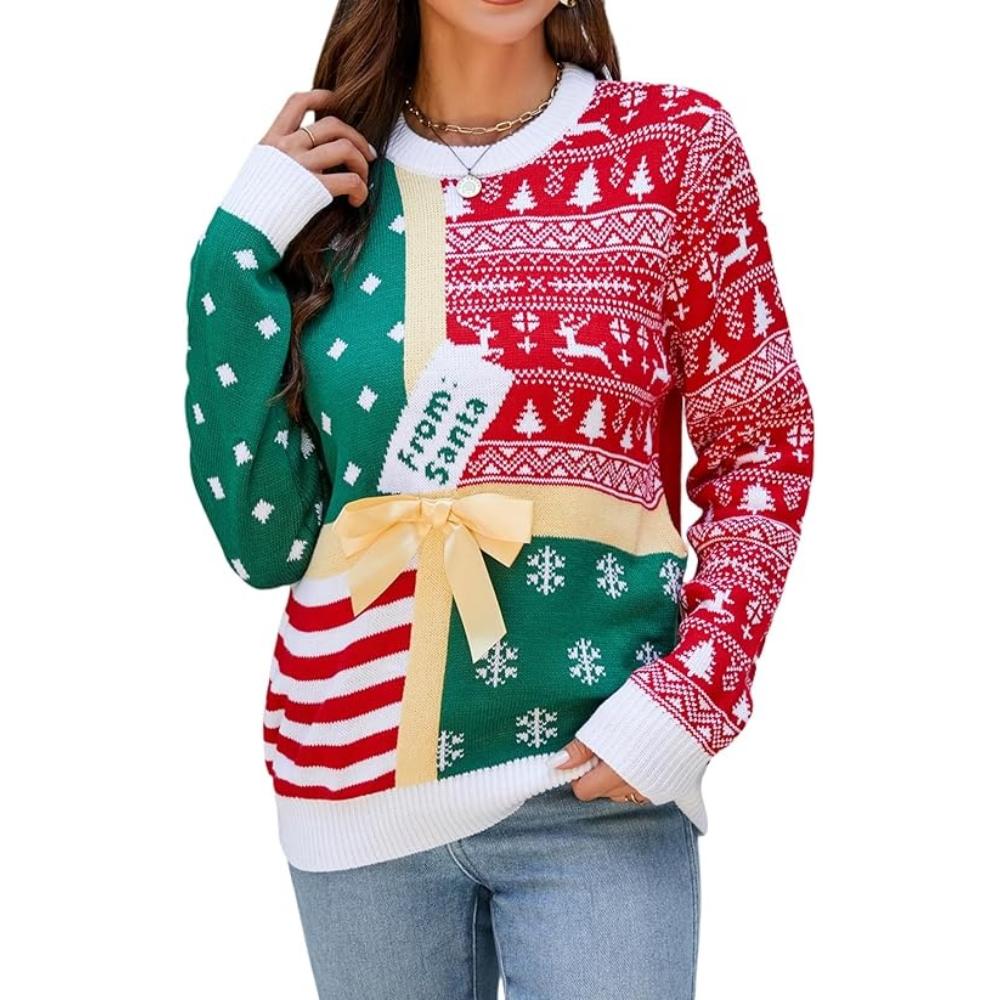 Knitted Sweater For Festive Holiday Parties