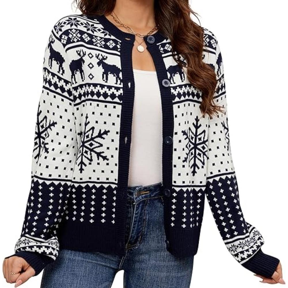 Knitted Sweater For Festive Holiday Parties