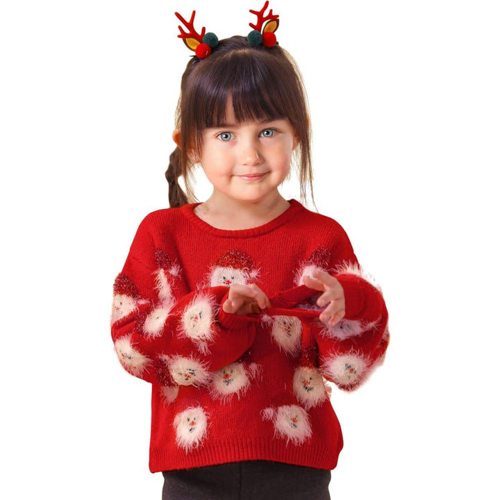 Cheerful Santa Knit Sweater