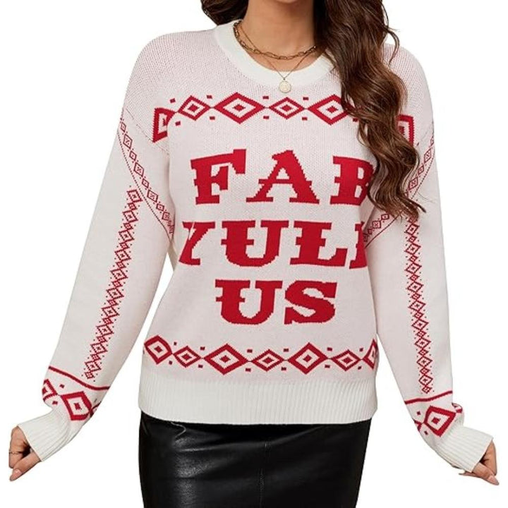 Cheerful Knitted Sweater For Festive Gatherings