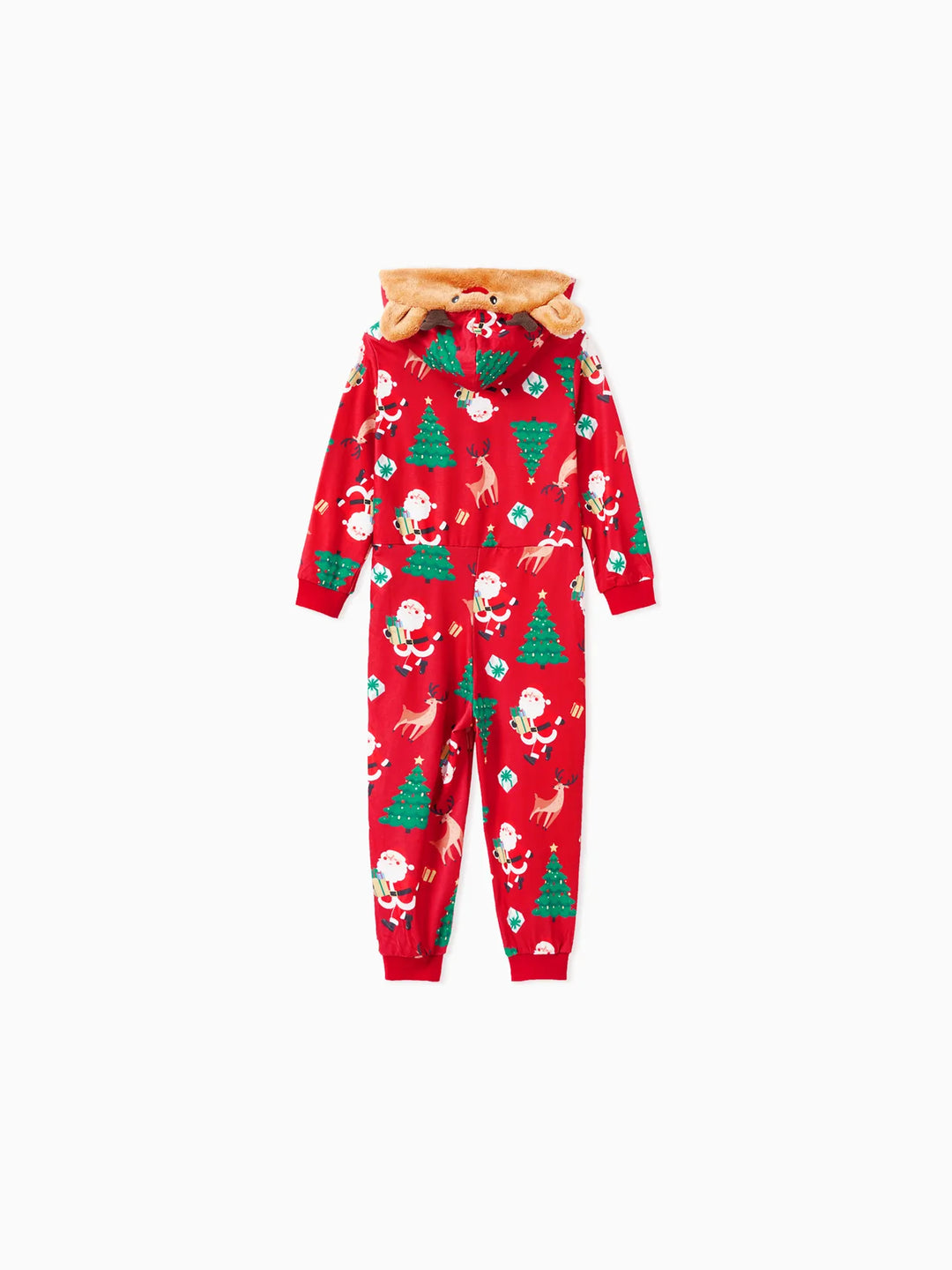 3D Reindeer Hooded Christmas Family Jumpsuit Sets