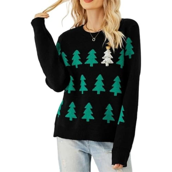 Cheerful Knitted Sweater For Festive Gatherings