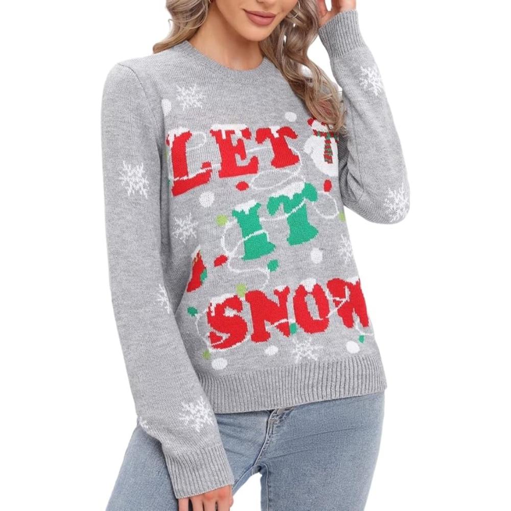 Cheerful Knitted Sweater For Festive Gatherings