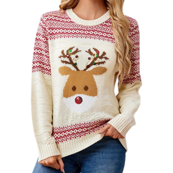 Cheerful Knitted Sweater For Festive Gatherings