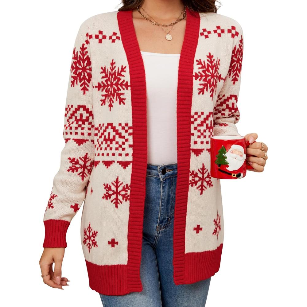 Cheerful Knitted Sweater For Festive Gatherings