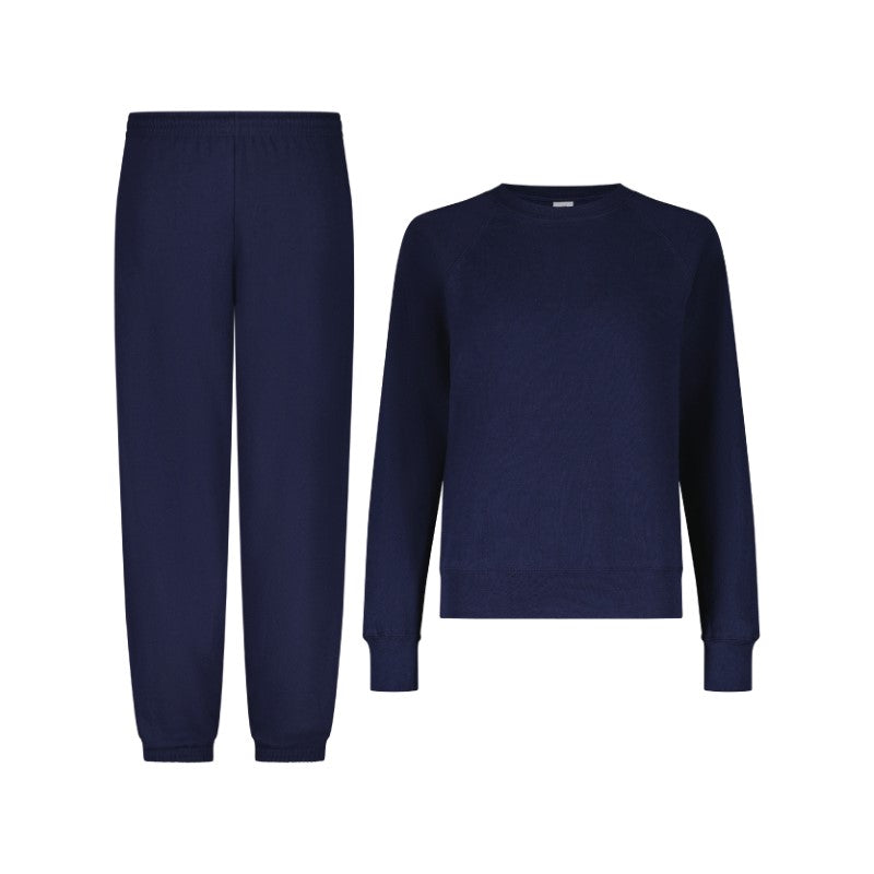 Classic Jogging Pants And Crewneck Set