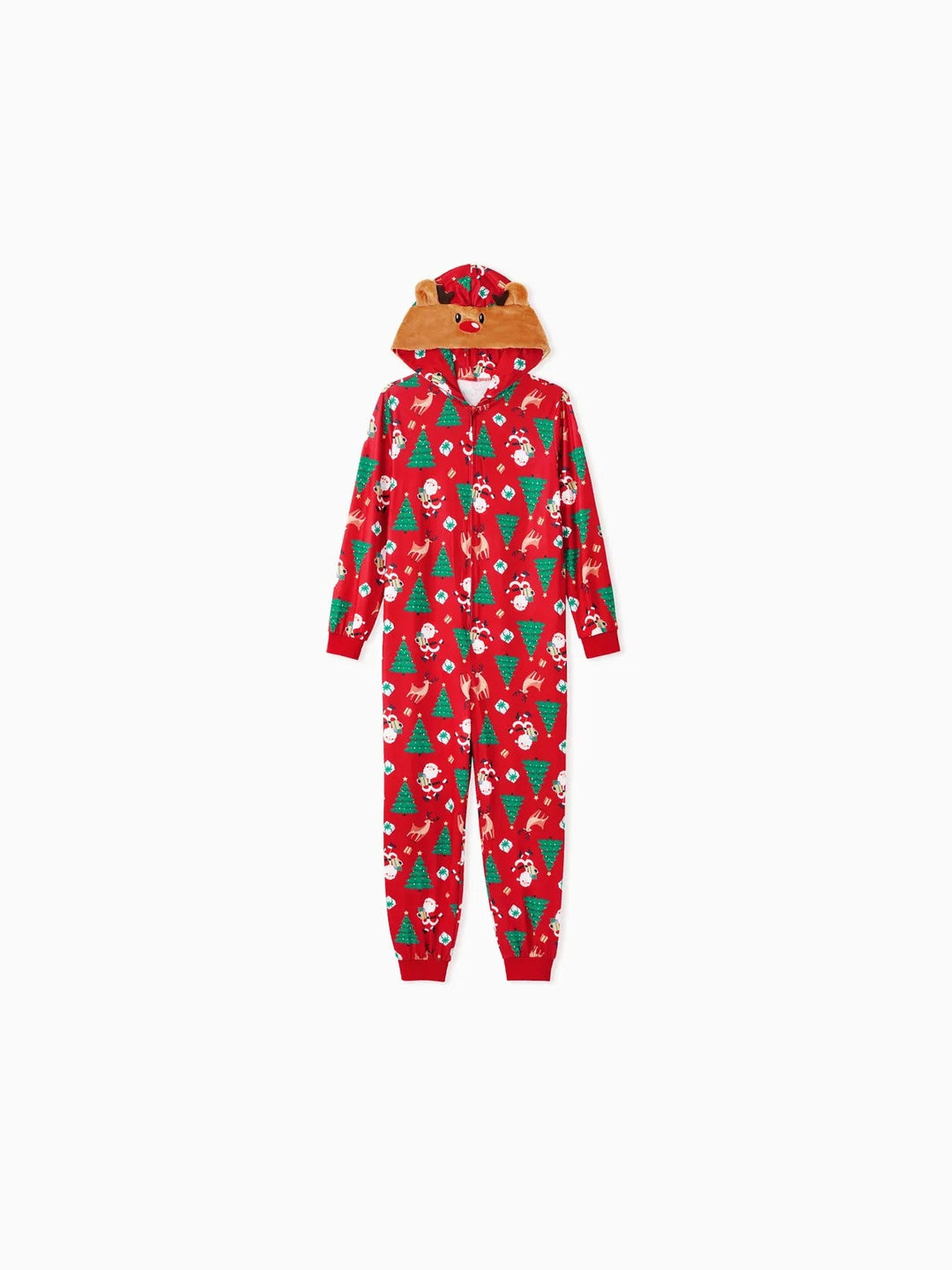 3D Reindeer Hooded Christmas Family Jumpsuit Sets