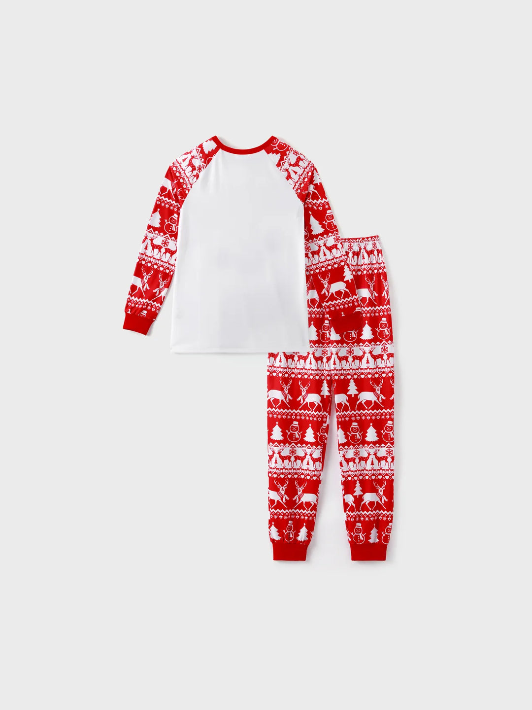 Matching Christmas Pajamas Set For Family With Deer Print