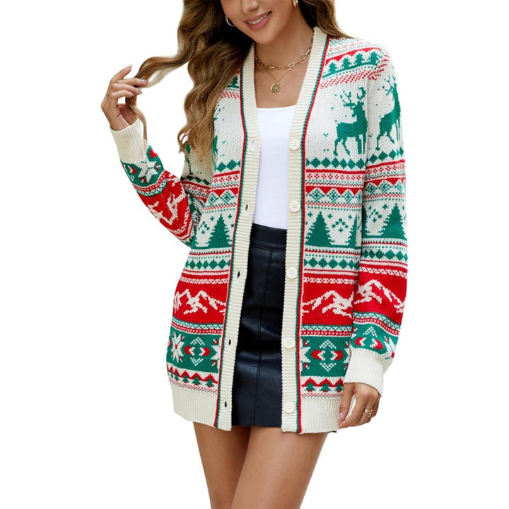 Timeless Button Down Christmas Cardigan With Festive Flair