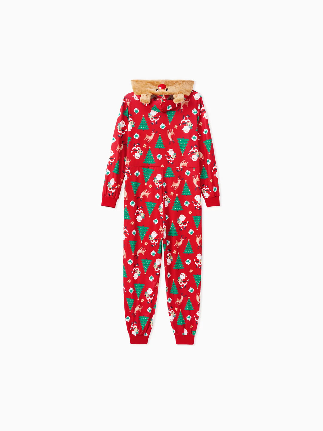 3D Reindeer Hooded Christmas Family Jumpsuit Sets