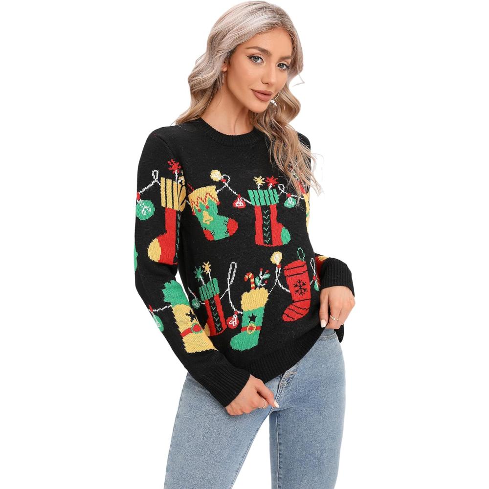 Knitted Sweater For Festive Holiday Parties