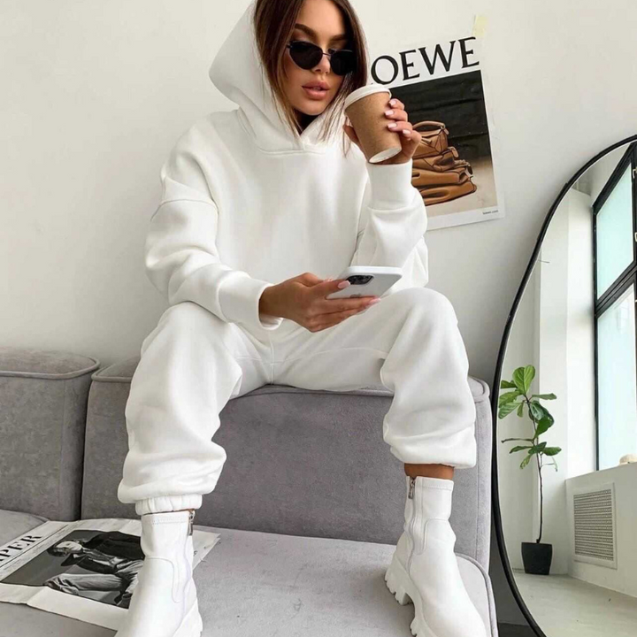 Hooded Two Piece Tracksuit Set