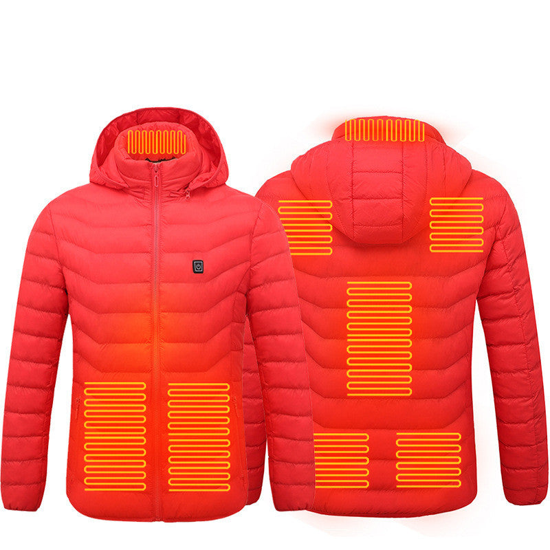 Heated Outdoor Jacket With Adjustable Temperature Control