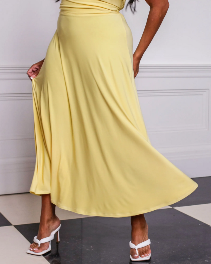 Lulah Drape Maxi Dress with Built-in Bra