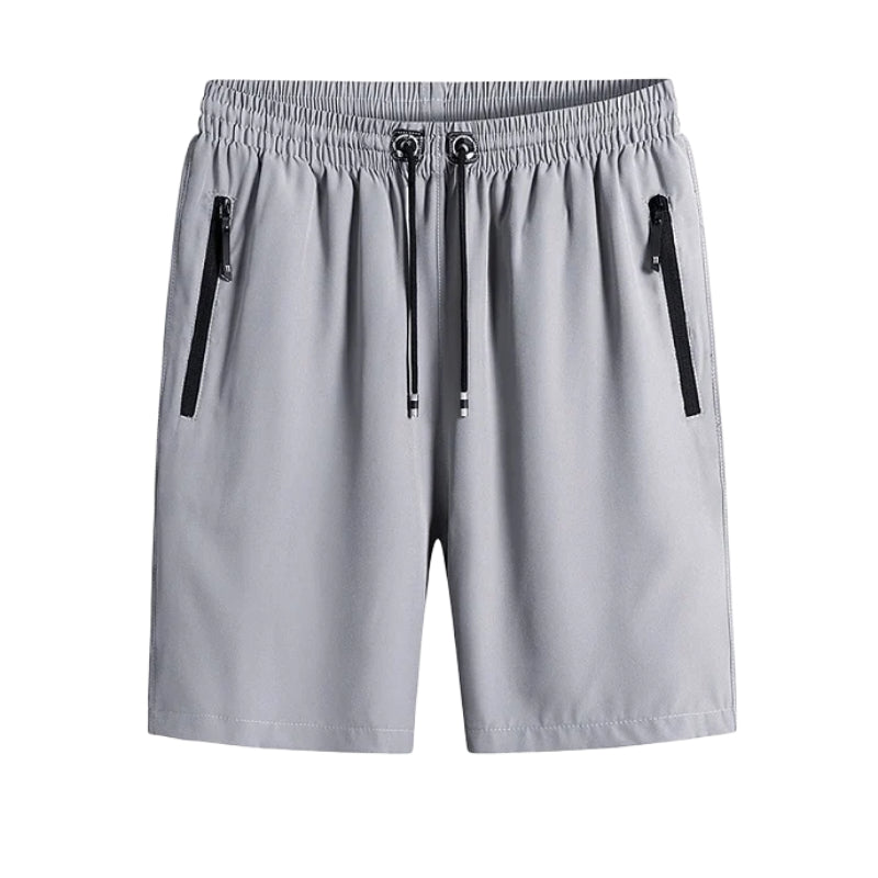 Short extensible en soie glacée grande taille pour hommes 