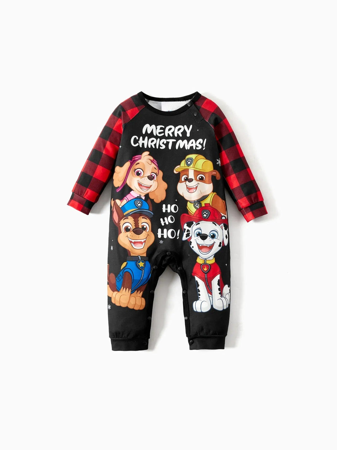 Merry Christmas Plaid Family Matching Pajama Set