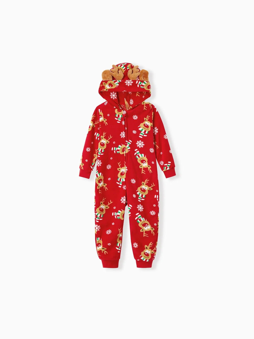 Christmas With Reindeer Printed Family Jumpsuit Set