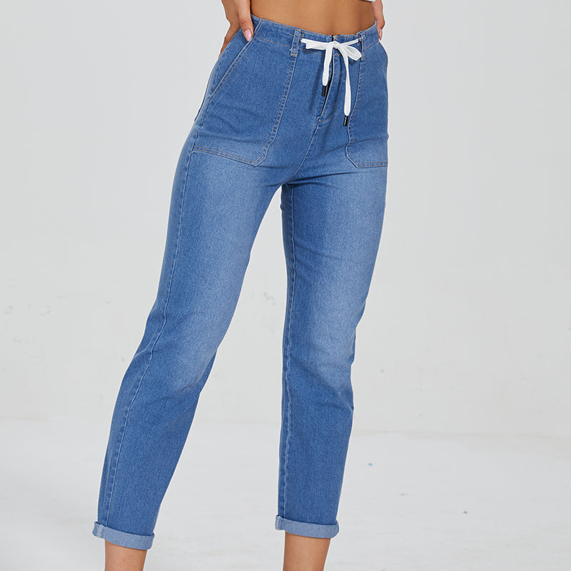 Casual Essential Drawstring Pants