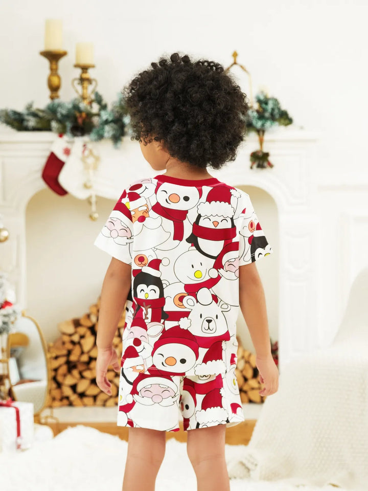 Christmas Pajama With Santa Family Matching Set