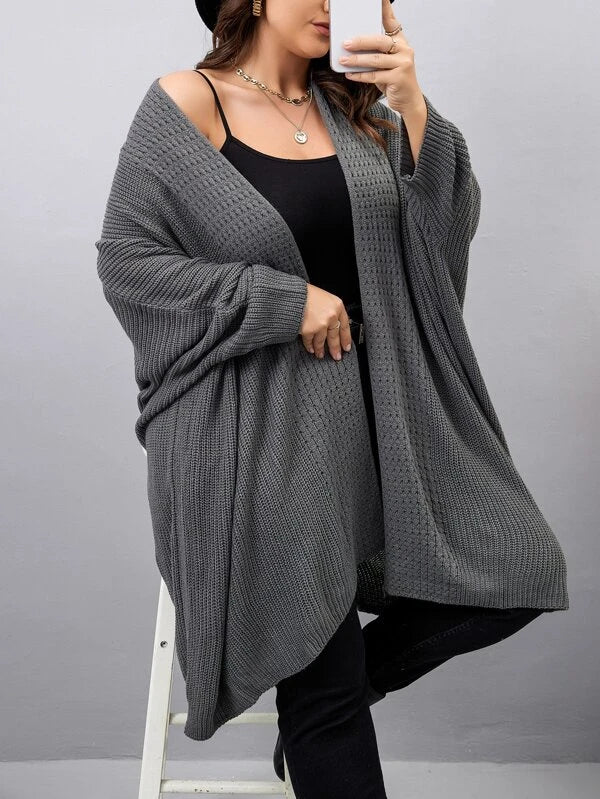 Batwing Sleeve Cardigan Dress