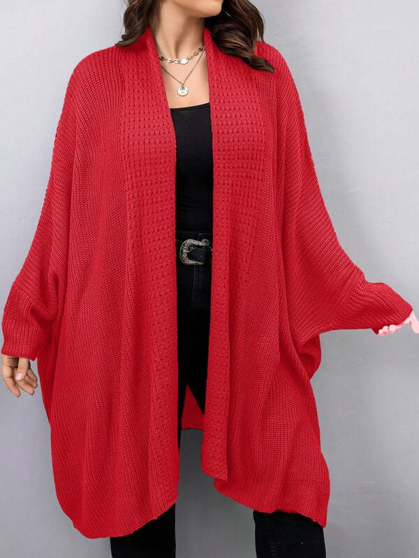 Batwing Sleeve Cardigan Dress