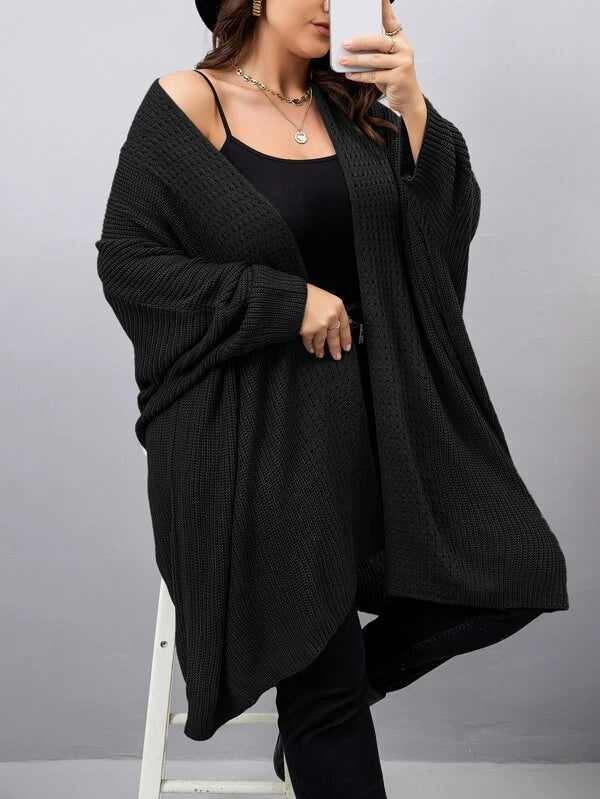 Batwing Sleeve Cardigan Dress