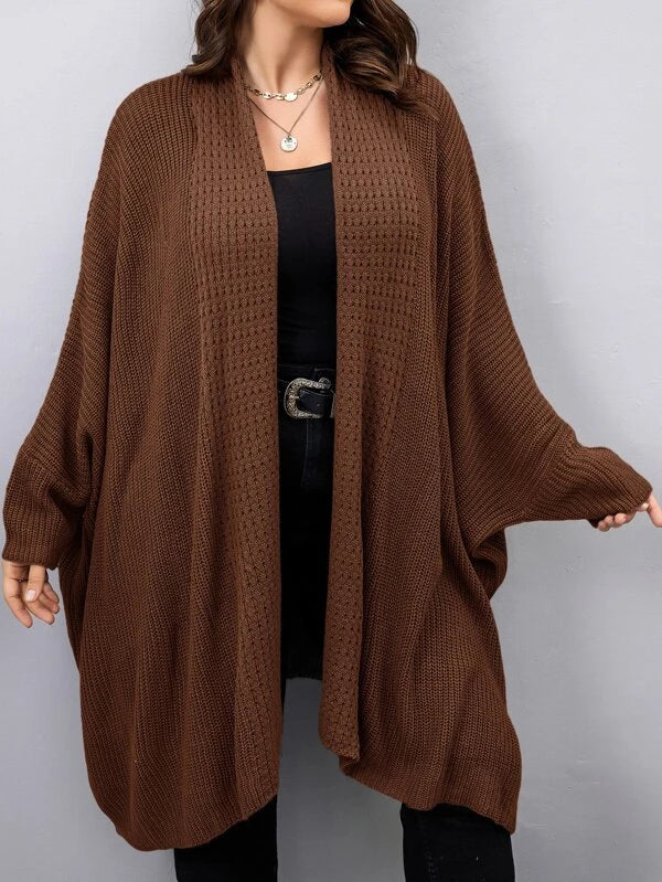 Batwing Sleeve Cardigan Dress