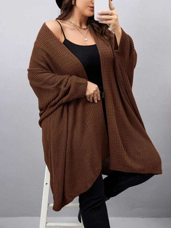 Batwing Sleeve Cardigan Dress