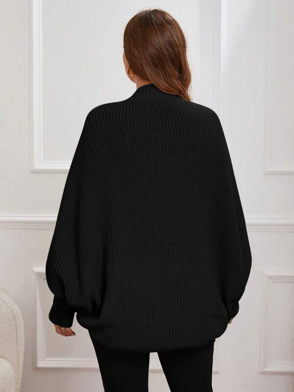 Batwing Sleeve Open Front Cardigan