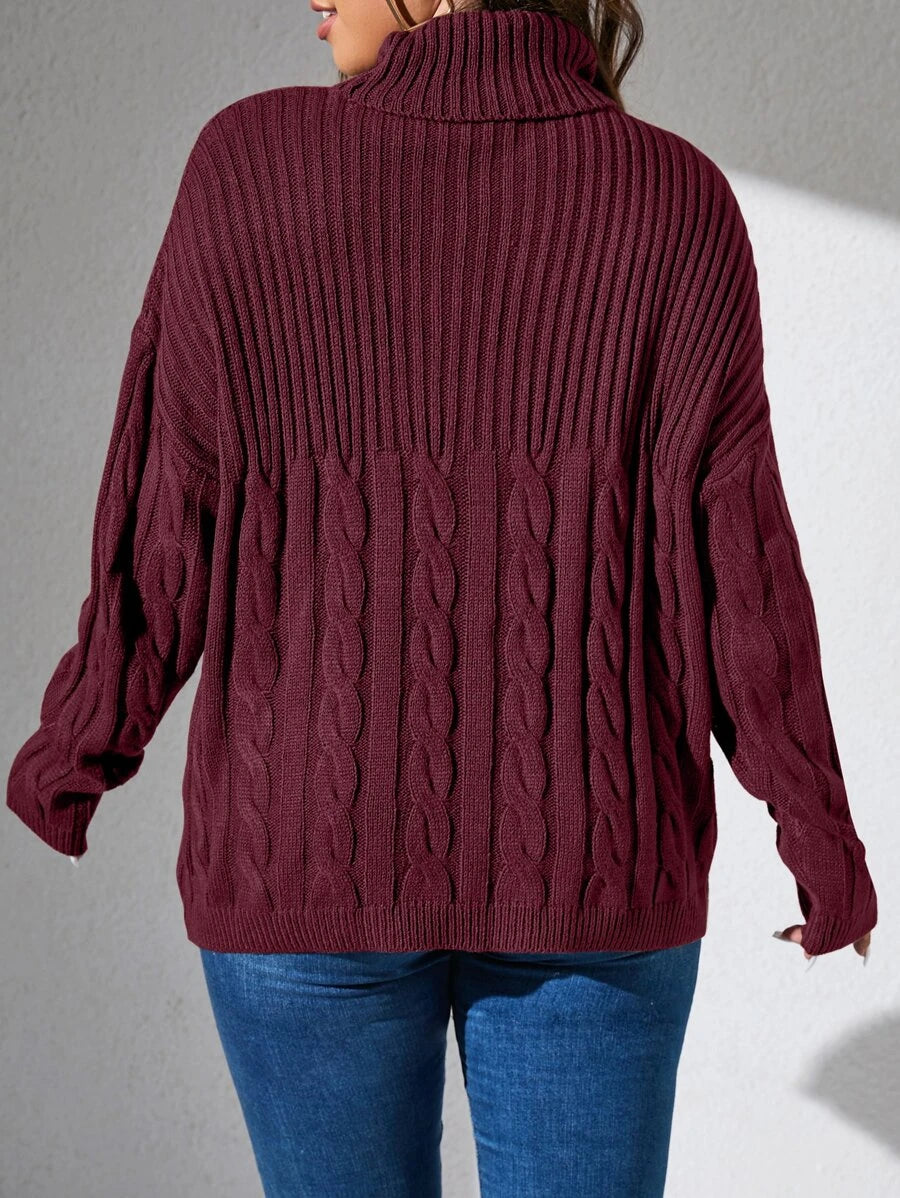 Cable Knit Pullovers Sweater