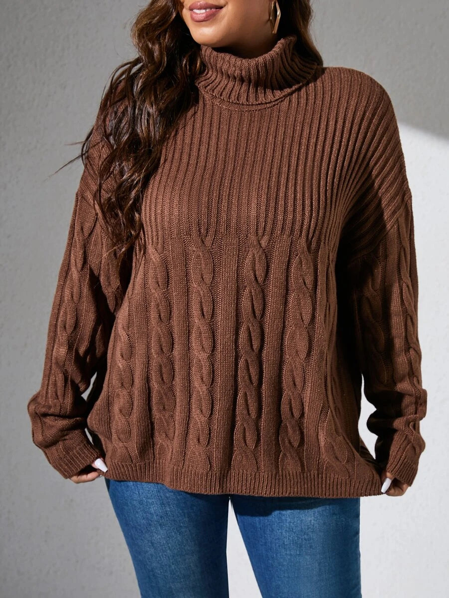 Cable Knit Pullovers Sweater